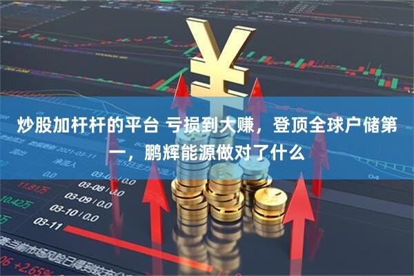 炒股加杆杆的平台 亏损到大赚，登顶全球户储第一，鹏辉能源做对了什么